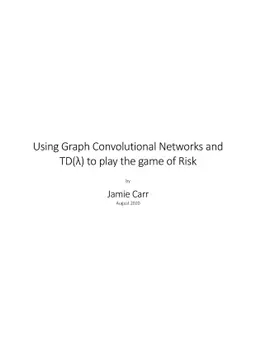 Using Graph Convolutional Networks and TD($λ$) to play the game of
  Risk