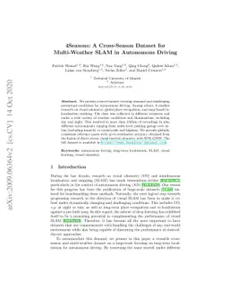 4Seasons: A Cross-Season Dataset for Multi-Weather SLAM in Autonomous Driving