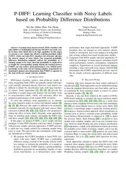 P-DIFF: Learning Classifier with Noisy Labels based on Probability
  Difference Distributions