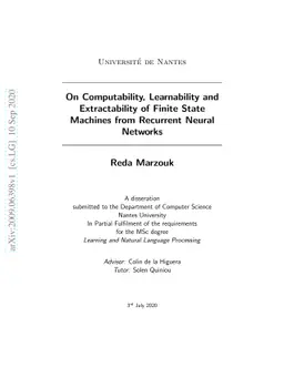 On Computability, Learnability and Extractability of Finite State
  Machines from Recurrent Neural Networks
