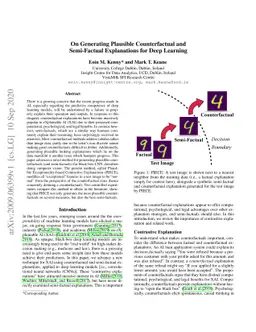 On Generating Plausible Counterfactual and Semi-Factual Explanations for
  Deep Learning