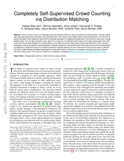 Completely Self-Supervised Crowd Counting via Distribution Matching