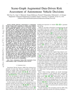 Scene-Graph Augmented Data-Driven Risk Assessment of Autonomous Vehicle
  Decisions