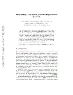 EfficientSeg: An Efficient Semantic Segmentation Network