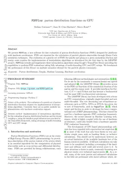 PDFFlow: parton distribution functions on GPU