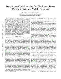 Deep Actor-Critic Learning for Distributed Power Control in Wireless
  Mobile Networks