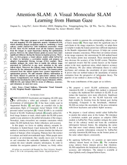 Attention-SLAM: A Visual Monocular SLAM Learning from Human Gaze