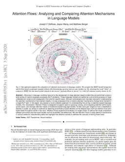 Attention Flows: Analyzing and Comparing Attention Mechanisms in
  Language Models