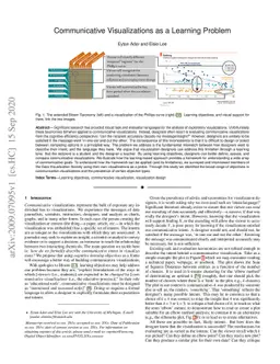 Communicative Visualizations as a Learning Problem