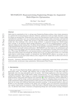 MO-PaDGAN: Reparameterizing Engineering Designs for Augmented
  Multi-objective Optimization