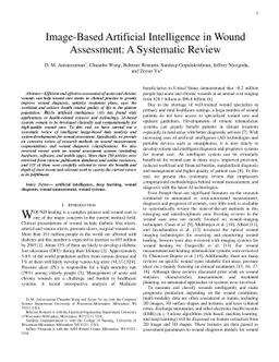Image Based Artificial Intelligence in Wound Assessment: A Systematic
  Review