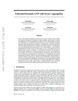 Federated Dynamic GNN with Secure Aggregation