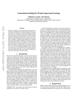 Constrained Labeling for Weakly Supervised Learning