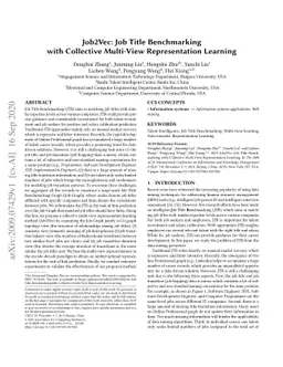 Job2Vec: Job Title Benchmarking with Collective Multi-View
  Representation Learning