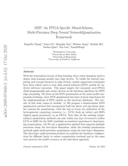 MSP: An FPGA-Specific Mixed-Scheme, Multi-Precision Deep Neural Network
  Quantization Framework
