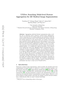 UXNet: Searching Multi-level Feature Aggregation for 3D Medical Image
  Segmentation