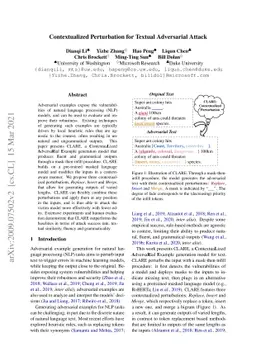 Contextualized Perturbation for Textual Adversarial Attack