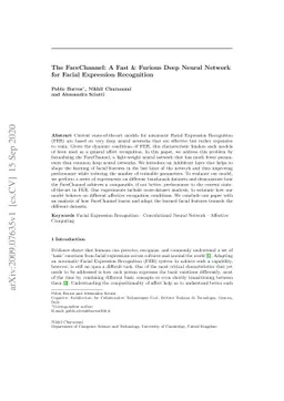 The FaceChannel: A Fast & Furious Deep Neural Network for Facial
  Expression Recognition