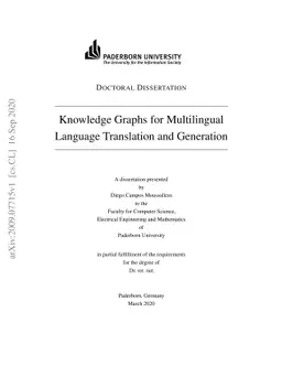 Knowledge Graphs for Multilingual Language Translation and Generation