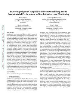 Exploring Bayesian Surprise to Prevent Overfitting and to Predict Model
  Performance in Non-Intrusive Load Monitoring