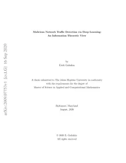 Malicious Network Traffic Detection via Deep Learning: An Information
  Theoretic View