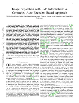 Image Separation with Side Information: A Connected Auto-Encoders Based
  Approach