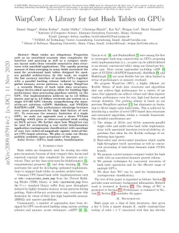 WarpCore: A Library for fast Hash Tables on GPUs