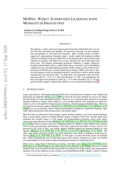 MoPro: Webly Supervised Learning with Momentum Prototypes