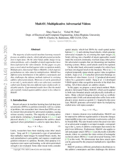 MultAV: Multiplicative Adversarial Videos