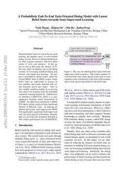A Probabilistic End-To-End Task-Oriented Dialog Model with Latent Belief
  States towards Semi-Supervised Learning