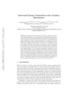 Adversarial Image Composition with Auxiliary Illumination