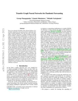 Transfer Graph Neural Networks for Pandemic Forecasting