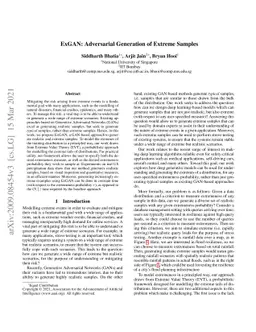 ExGAN: Adversarial Generation of Extreme Samples
