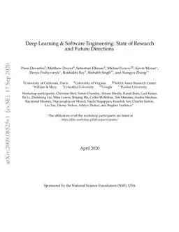 Deep Learning & Software Engineering: State of Research and Future
  Directions
