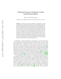 Chemical Property Prediction Under Experimental Biases