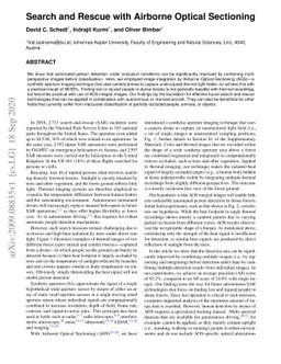 Search and Rescue with Airborne Optical Sectioning