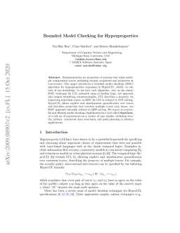 Bounded Model Checking for Hyperproperties