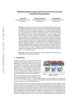 Multi-Resolution Graph Neural Network for Large-Scale Pointcloud
  Segmentation