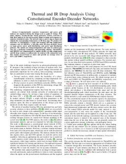 Thermal and IR Drop Analysis Using Convolutional Encoder-Decoder
  Networks