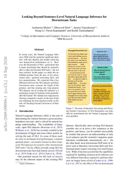 Looking Beyond Sentence-Level Natural Language Inference for Downstream
  Tasks