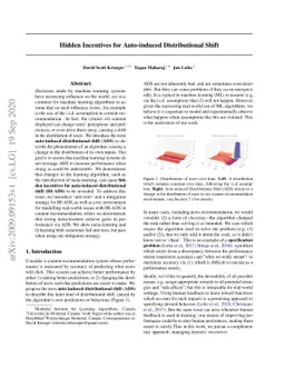 Hidden Incentives for Auto-Induced Distributional Shift