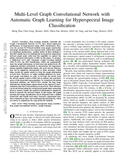 Multi-Level Graph Convolutional Network with Automatic Graph Learning
  for Hyperspectral Image Classification