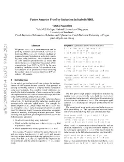 Faster Smarter Induction in Isabelle/HOL