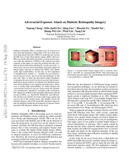 Adversarial Exposure Attack on Diabetic Retinopathy Imagery