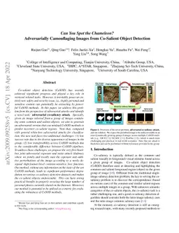 Can You Spot the Chameleon? Adversarially Camouflaging Images from
  Co-Salient Object Detection