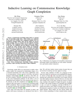 Inductive Learning on Commonsense Knowledge Graph Completion