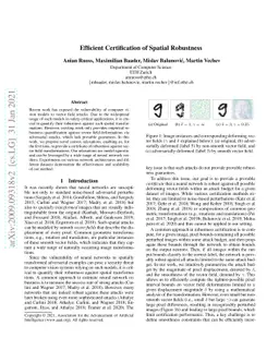 Efficient Certification of Spatial Robustness