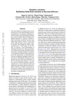 Repulsive Attention: Rethinking Multi-head Attention as Bayesian
  Inference