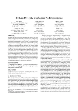 div2vec: Diversity-Emphasized Node Embedding
