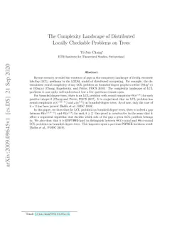 The Complexity Landscape of Distributed Locally Checkable Problems on
  Trees